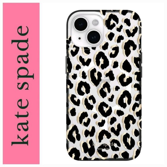 Kate Spade Apple IPhone Mag Safe Case- City Leopord - Picture 1 of 8